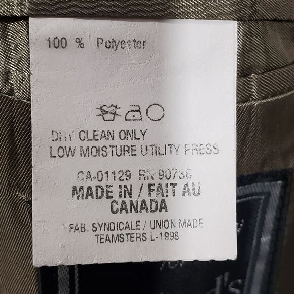 Ralph lauren Y2k Olive green Vegan suede sport coat jacket Blazer Men's size 46R - Picture 7 of 9